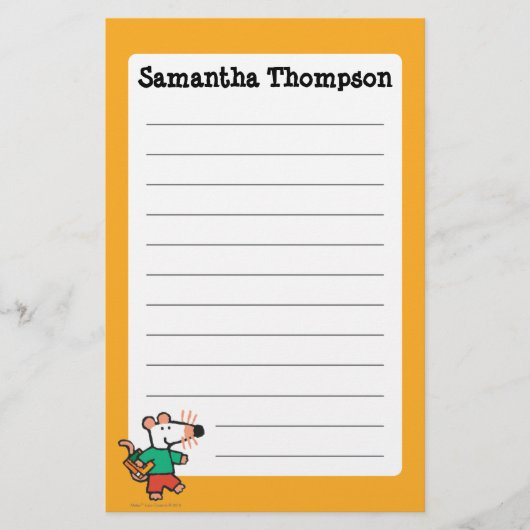 読書へのMaisy愛らしい愛 便箋 (正面)