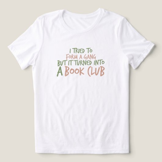 読書クラブと読書愛 トライブレンドＴシャツ (デザイン正面)