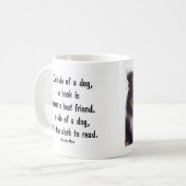 読書シェットランド・シープドッグのマグ コーヒーマグカップ (正面左)