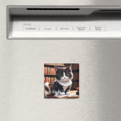 読書タイム 猫 マグネット (インサイチュ (食洗機))