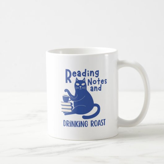 読書ノートと焙煎を飲む面白いマグカップ コーヒーマグカップ (右)