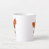 読書バット | 本好きな図書館員 カフェラテマグ (正面)