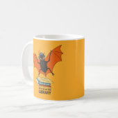 読書バット | 本好きな図書館員 コーヒーマグカップ (正面左)