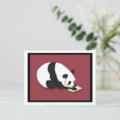 読書パンダ ポストカード (スタンド正面)