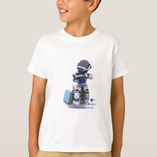 読書ロボット子供 Tシャツ