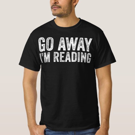 読書中だよ!どいて! Tシャツ (正面)