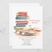 読書会への招待状 ブッククラブ 招待状 (正面/裏面)