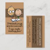 読書個人教師の個別指導の先生の数学 名刺 (正面/裏面)