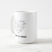 読書大好き コーヒーマグカップ (正面左)