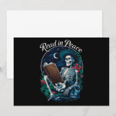 読書好きなスケルトンが平穏に本を読む、本が好きなスケルトン 招待状 (正面/裏面)