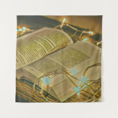 読書好きな人のための図書館司書へのプレゼント タペストリー (正面)