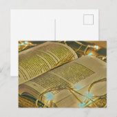 読書好きな人のための図書館司書へのプレゼント ポストカード (正面/裏面)