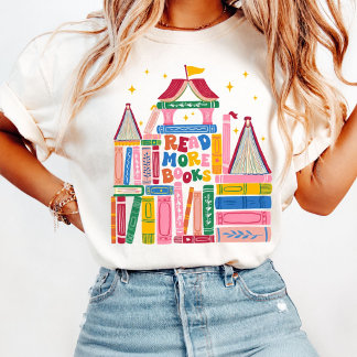 読書好きな先生のためのTシャツ もっと本を読もう トライブレンドTシャツ