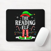 読書好きのためのユーモラスなクリスマスTシャツ「読書の妖精」 マウスパッド (マウス)