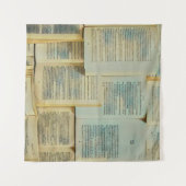 読書好きのためのレトロなギフト2022 タペストリー (正面(横))