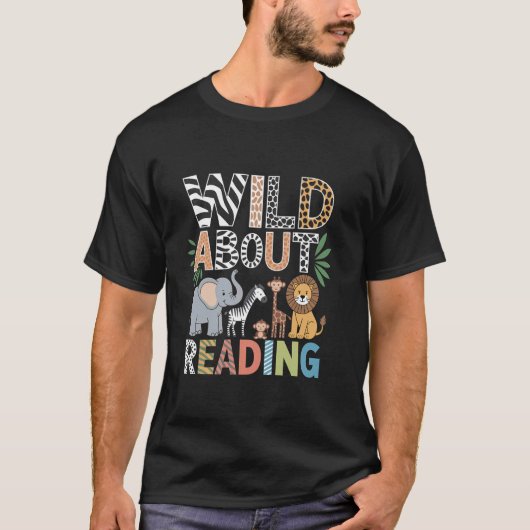 読書好きのための本の虫 読書愛好家 ギフト Tシャツ (正面)