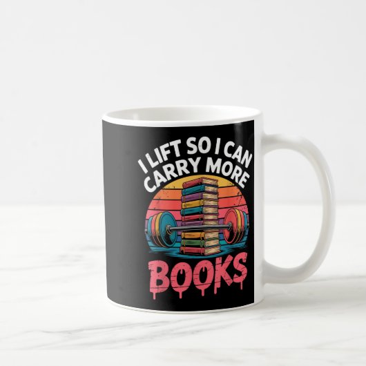 読書好きのための本をもっと運べるリフト コーヒーマグカップ (右)