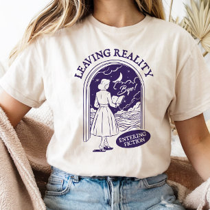 読書好きのための現実からフィクションへ Tシャツ