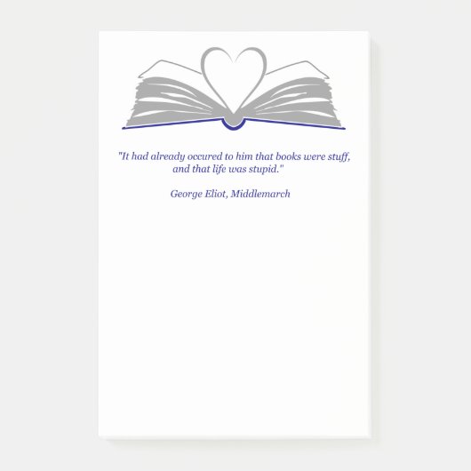 読書好きのポストイットノート ポストイット (正面)