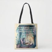 読書好きはタスクの数々の達人 トートバッグ (正面)