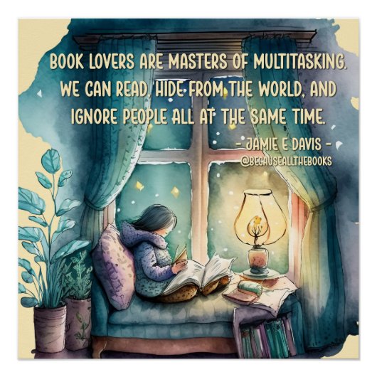 読書好きはタスクの数々の達人 ポスター (正面)