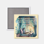 読書好きはタスクの数々の達人 マグネット (正面/裏面)