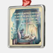 読書好きはタスクの数々の達人 メタルオーナメント (左)