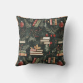 読書好きクリスマス枕 クッション (裏面)