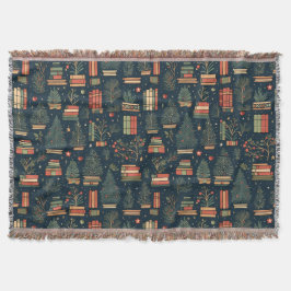 読書好きクリスマス スローブランケット