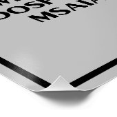 読書好きメールや文字を打つスラング黒い文字 ポスター (コーナー)