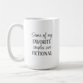 読書好き読者の架空お気に入りののカップル コーヒーマグカップ (左)