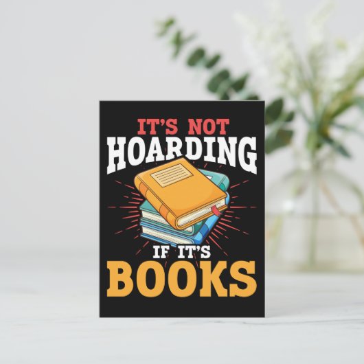 読書好き読者ユーモア本おもしろい虫のジョーク ポストカード (スタンド正面)