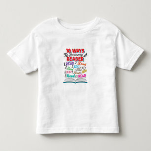 読書好き10人で読者になる方法 トドラーTシャツ