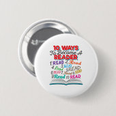 読書好き10人で読者になる方法 缶バッジ (正面&裏面)