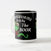 読書好き ツートーンマグカップ (正面左)