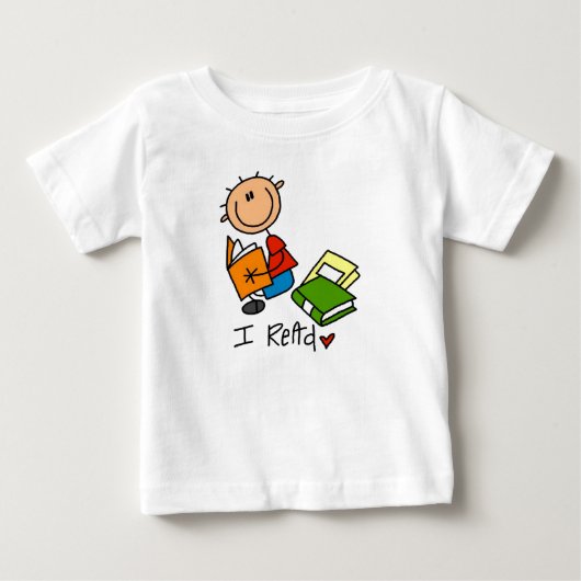 読書好き ベビーTシャツ (正面)