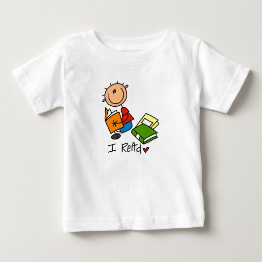 読書好き ベビーTシャツ (正面)