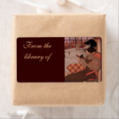 読書好き ラベル (インサイチュ)