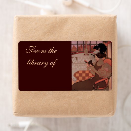 読書好き ラベル (インサイチュ)