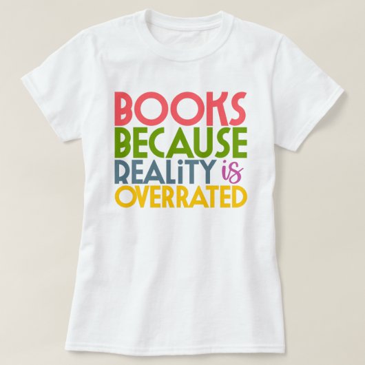 読書好き  Tシャツ (デザイン正面)