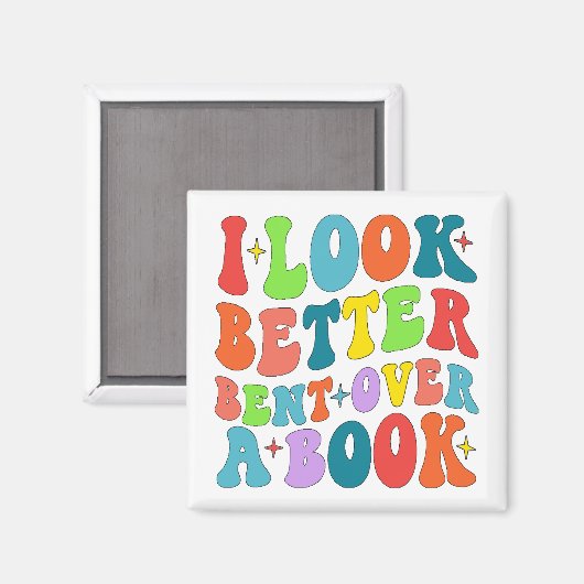 読書好きGroovyの方が好い マグネット (正面/裏面)