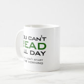 読書好読きの読みおもしろい手が無い コーヒーマグカップ (正面左)