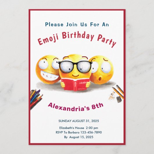 読書好読し 招待状 (正面)