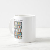 読書家のためのコーヒーカップ、ブックワーム | コーヒーマグカップ (正面左)