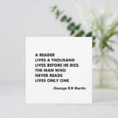 読書家は死ぬ前に千人暮らしている。 招待状 (スタンド正面)