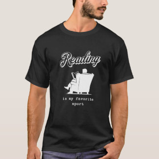 読書家へのギフト|読書が私の好きなスポーツ Tシャツ