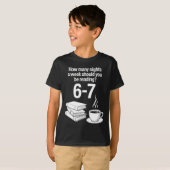 読書家67 英語教師 おもしろ 読書家 メモ Tシャツ (正面フル)