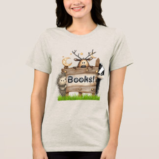 読書家&作家のためのウッドランド・ブックスTシャツ トライブレンドTシャツ