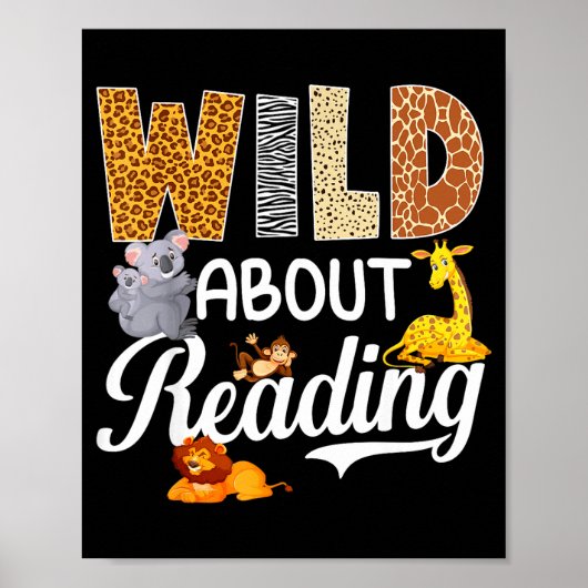 読書家 読者 司書 野生動物愛好家 ポスター (正面)
