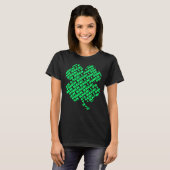 読書密接に私はSt patricks dayのシャムロックをつまみます Tシャツ (正面フル)